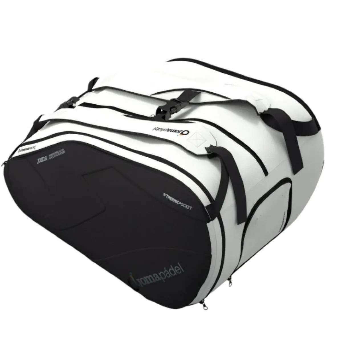 Joma Padel Black White Padel Bag