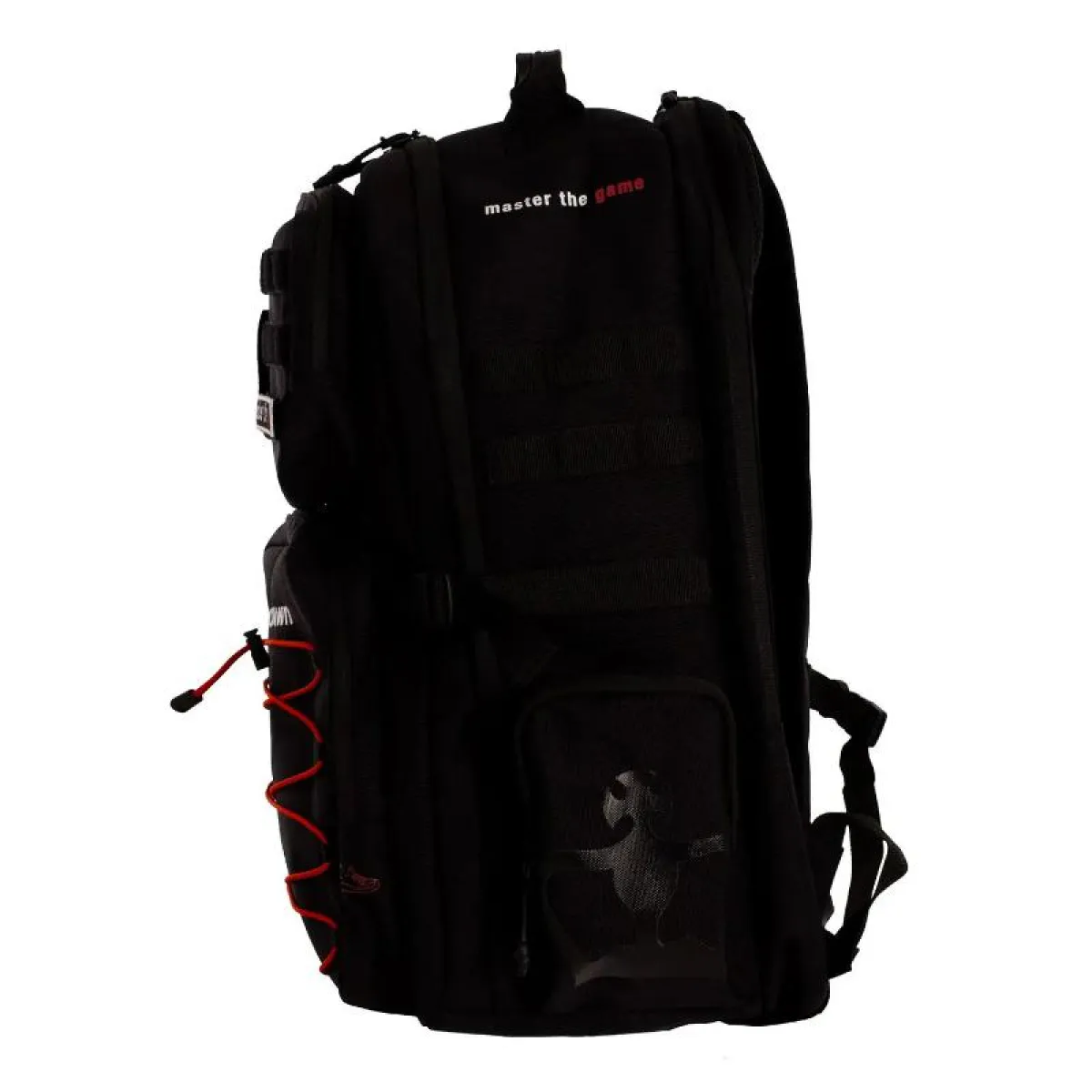 Black Crown Spartan Black Red Backpack