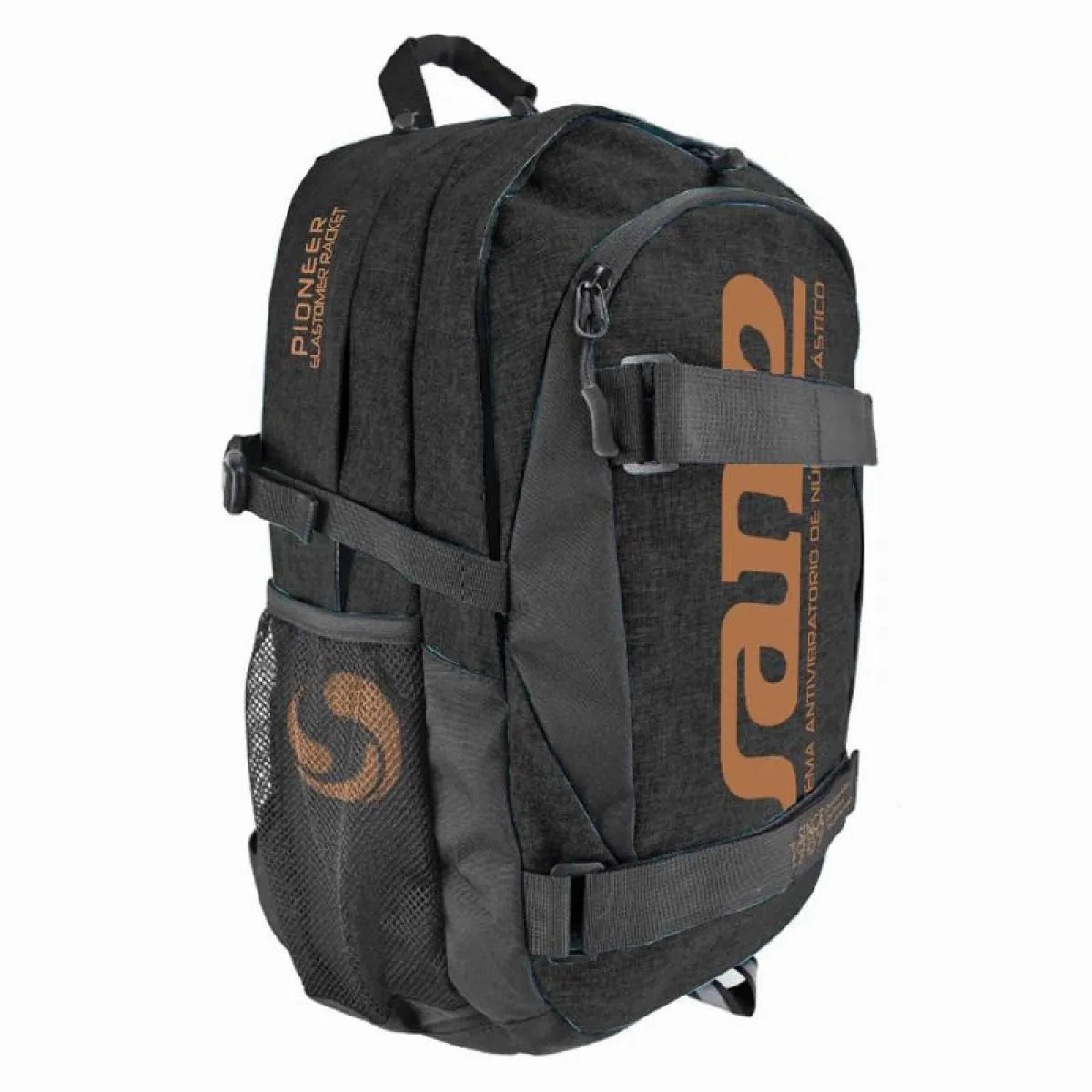 Sane Practice Black Beige Backpack