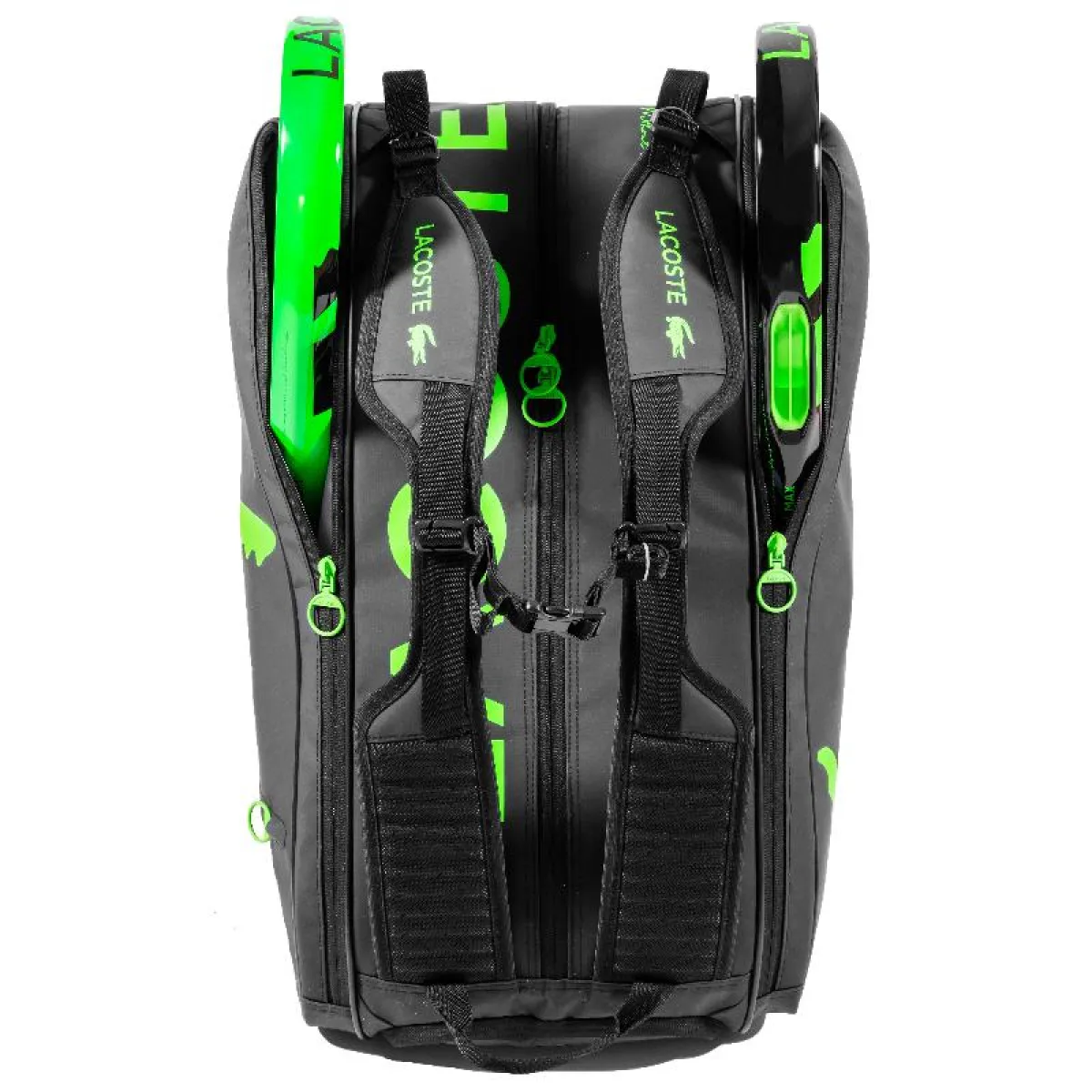 Lacoste L Black Green Padel Bag